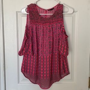 Beautiful cold shoulder blouse in bright colors